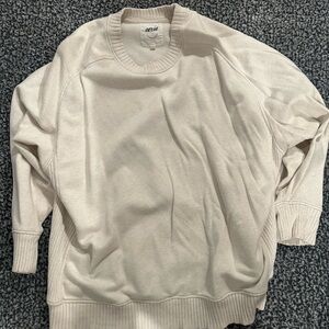 Aerie Women's Cream Crewneck Sweater